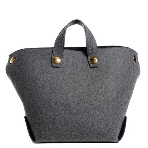 celine grey felt bag|CELINE Wool Felt Orb Bag Grey 110563 .